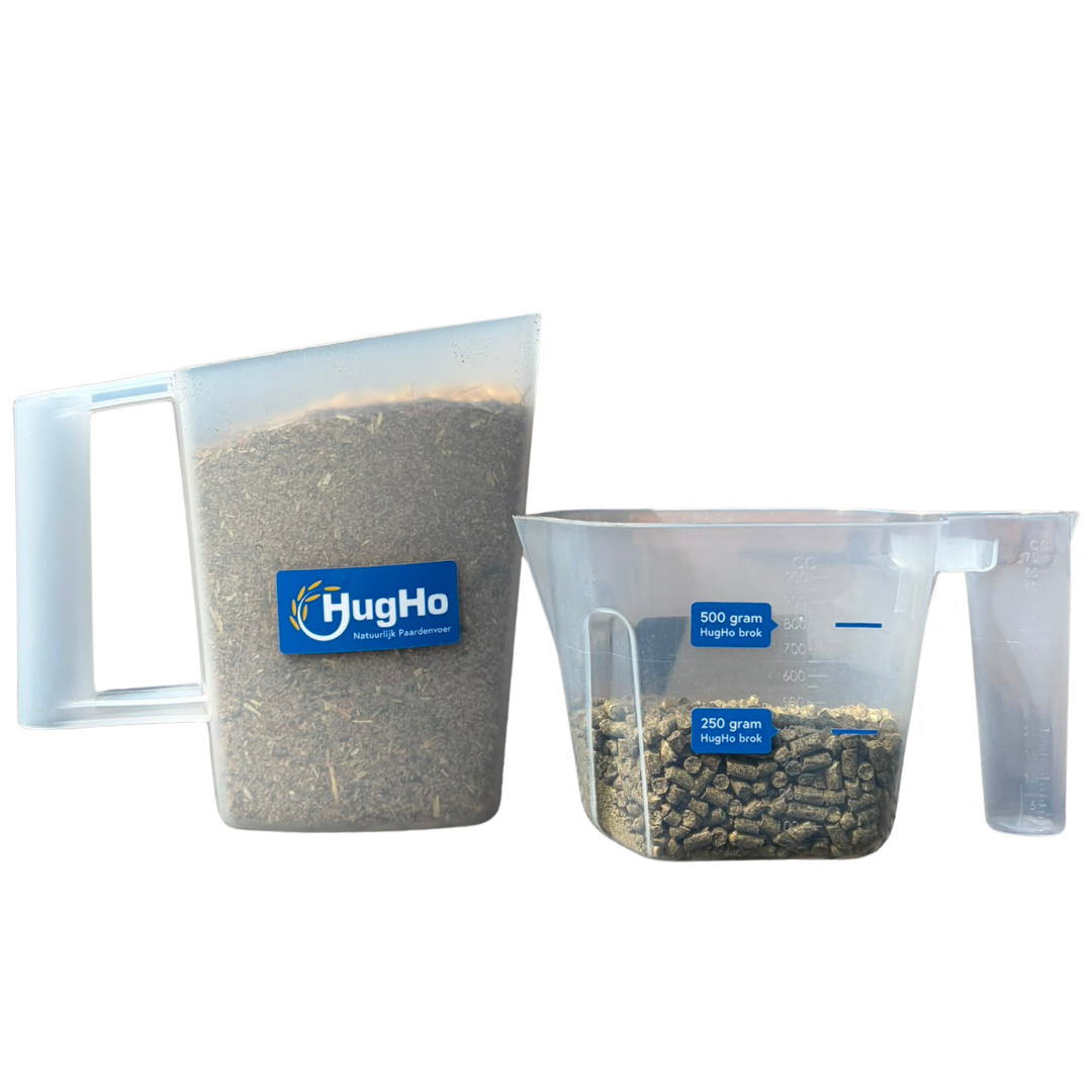 HugHo voerscheppen-set mét afmetingen